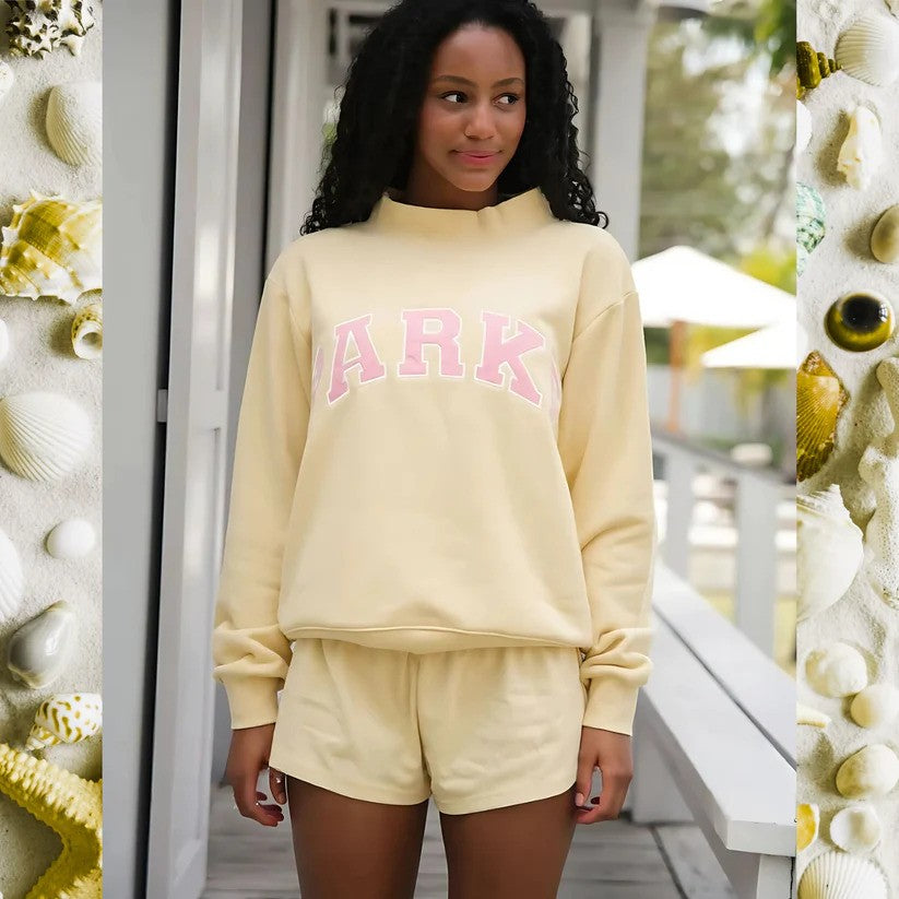 Sunkissed Varisty Mockneck