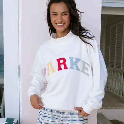 Sunkissed Varisty Mockneck
