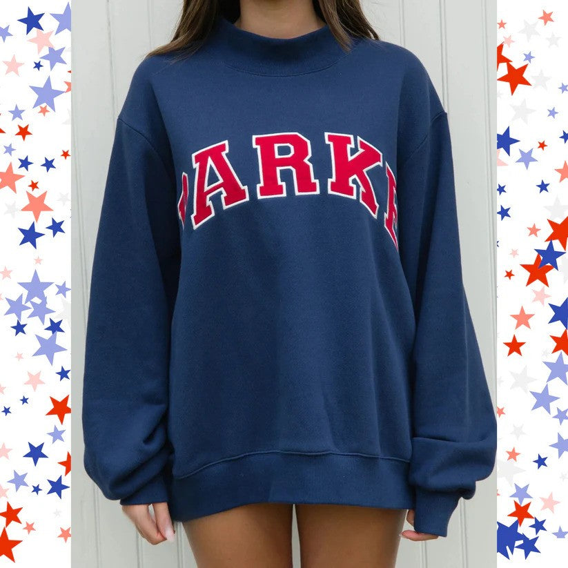Sunkissed Varisty Mockneck
