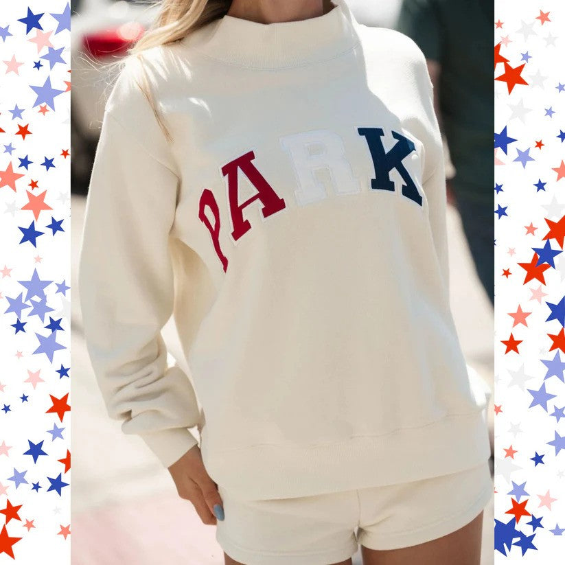 Sunkissed Varisty Mockneck