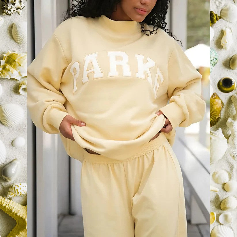 Sunkissed Varisty Mockneck